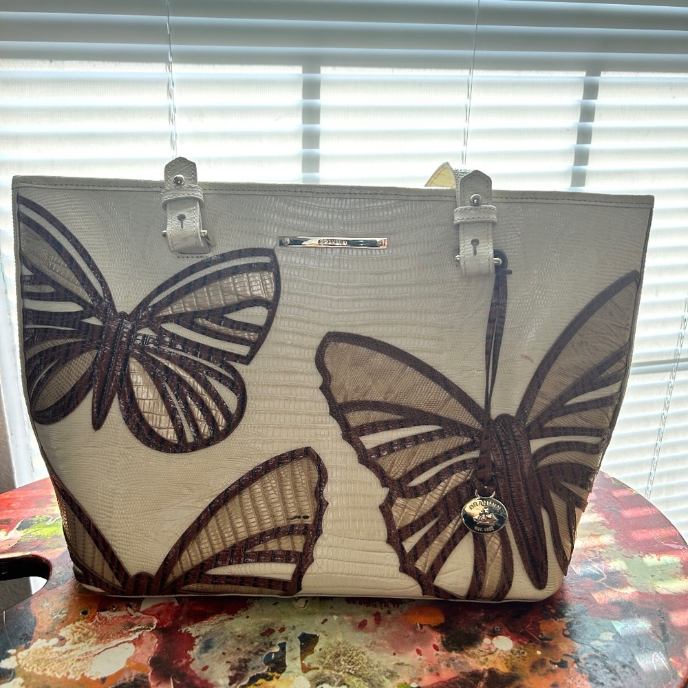 Brahmin Asher Vanilla Cream Monte